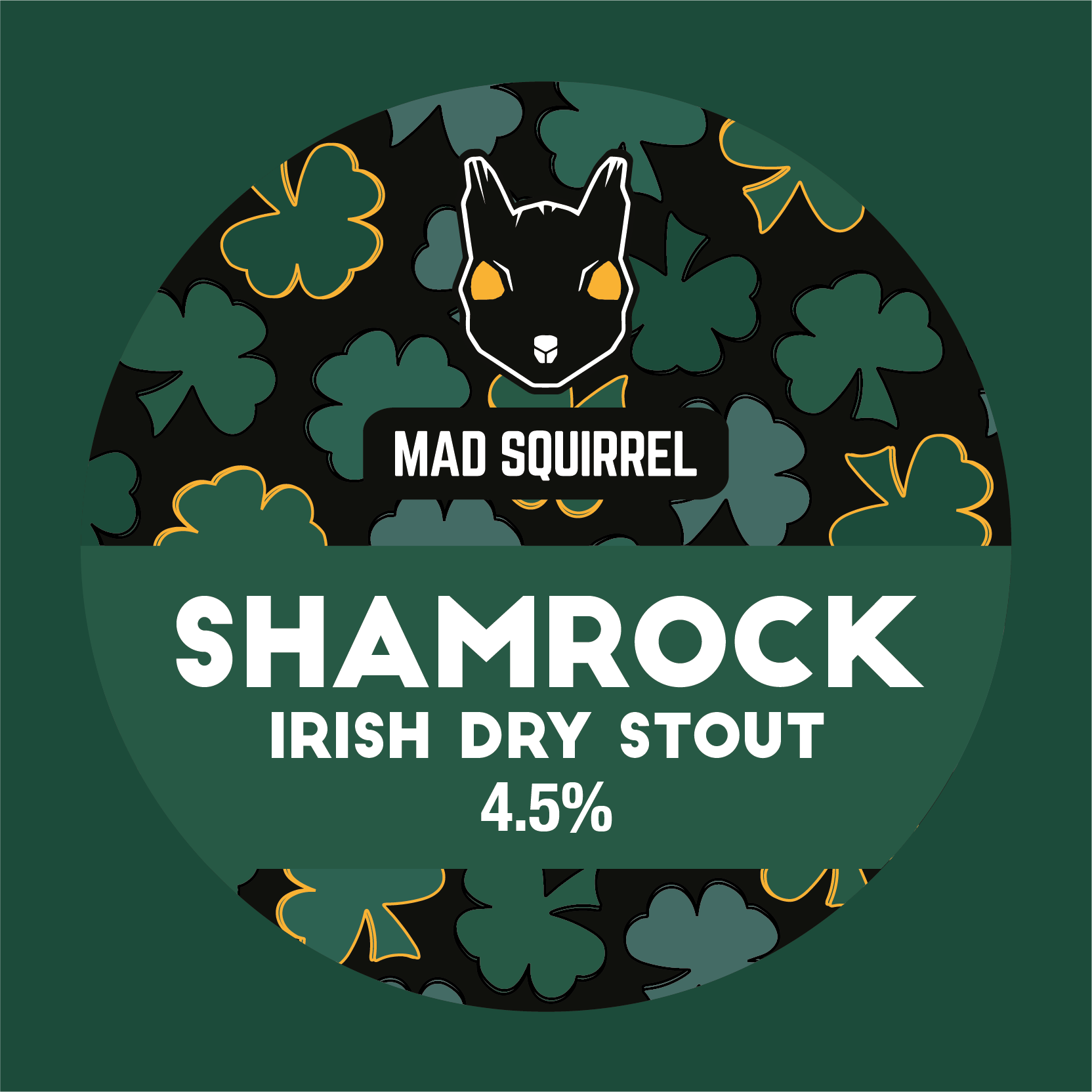 SHAMROCK IRISH DRY STOUT Mad Squirrel