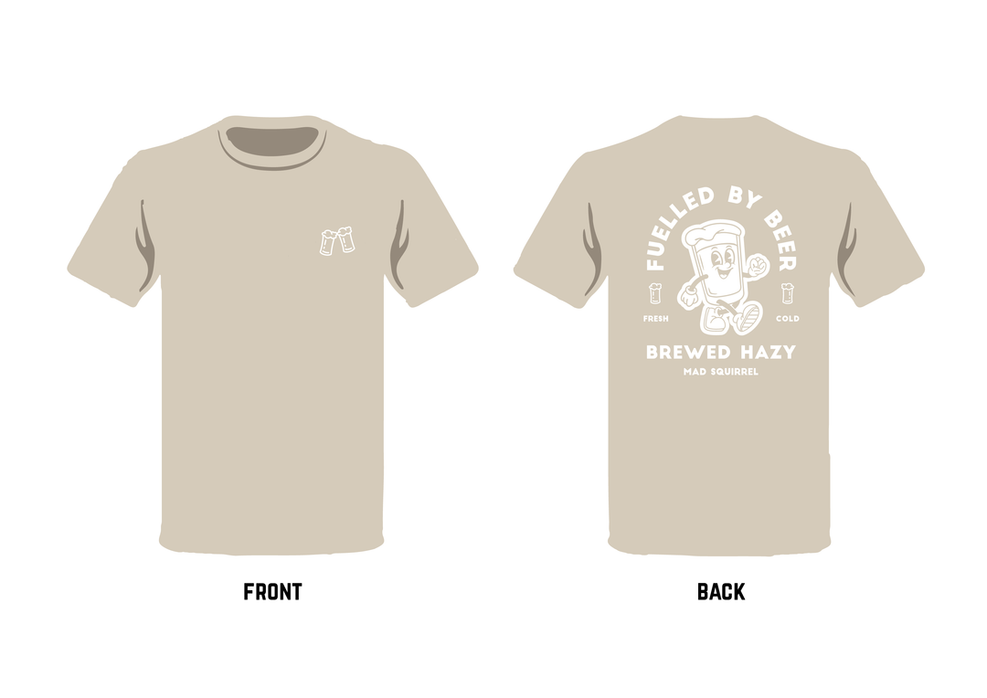 Fuelled by Beer T-Shirt (Natural Stone)
