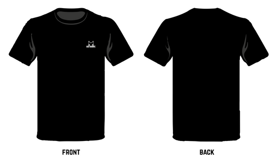 Embroidered T Shirt - Black