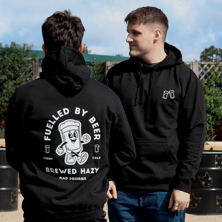 Fuelled by Beer Hoodie (Deep Black)