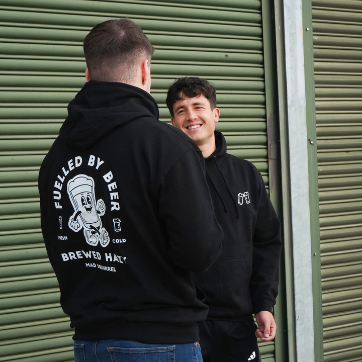 Fuelled by Beer Hoodie (Deep Black)