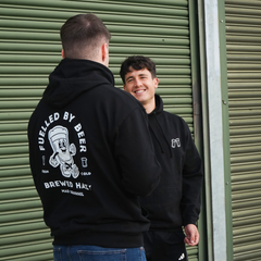 Fuelled by Beer Hoodie (Deep Black)