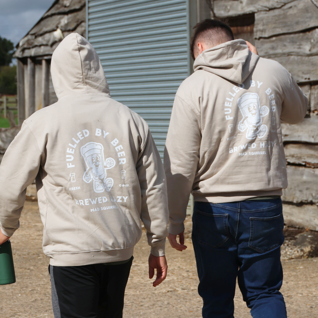 Fuelled by Beer Hoodie (Natural Stone)