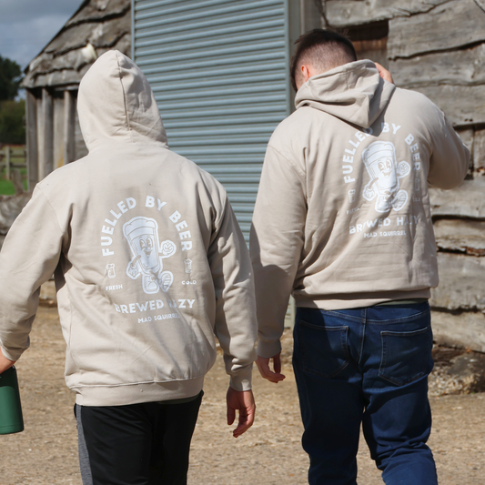 Fuelled by Beer Hoodie (Natural Stone)