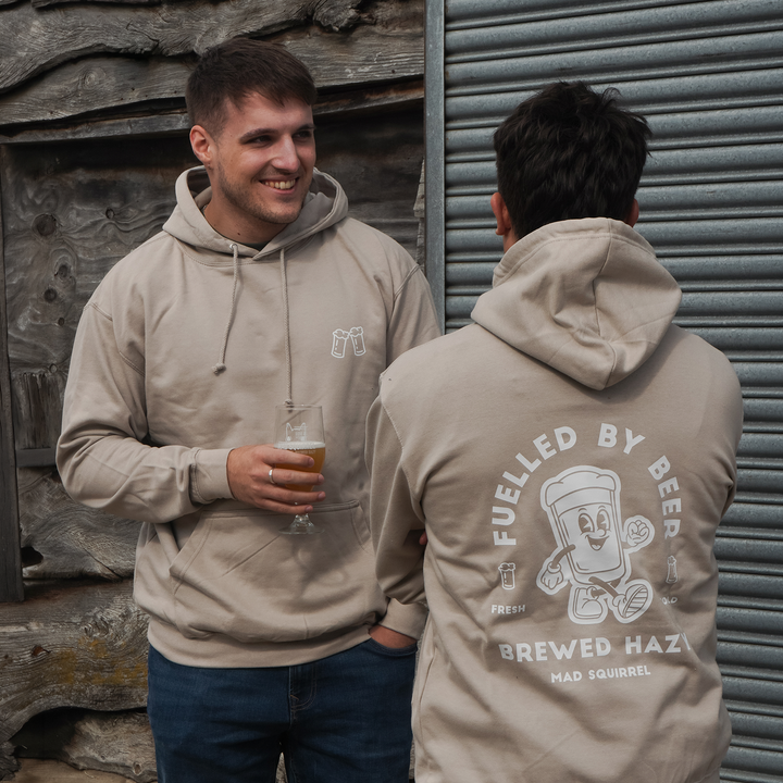 Fuelled by Beer Hoodie (Natural Stone)