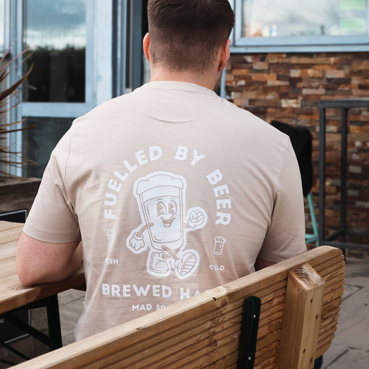 Fuelled by Beer T-Shirt (Natural Stone)