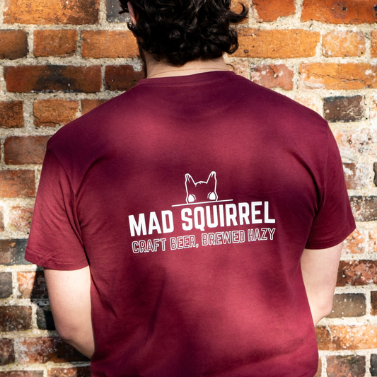 Brewed Hazy T Shirt - Burgundy